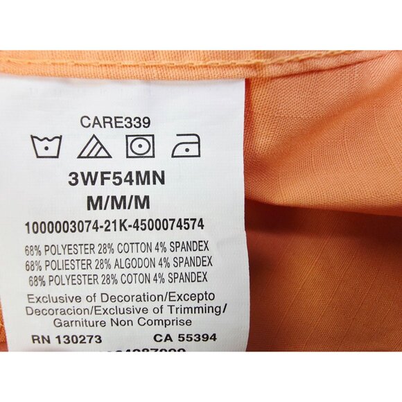 Wrangler Riggs Workwear Womens Size Medium Tangarine Back Vent Long Sleeve Shirt - Picture 7 of 13